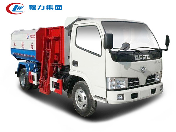 國(guó)六東風(fēng)多利卡掛桶式垃圾車