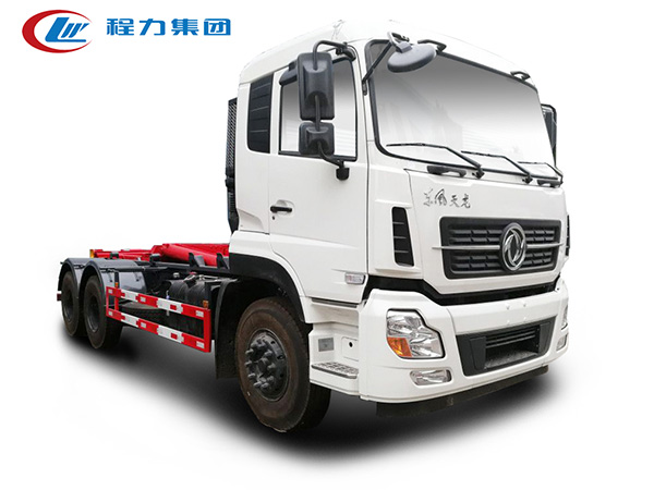 國(guó)六東風(fēng)天龍勾臂式垃圾車